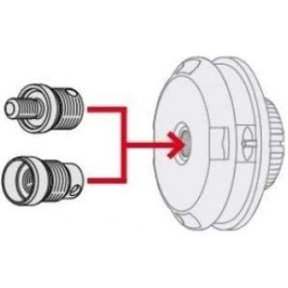 TESTINA DECESPUGLIATORE BATTI E VAI (LOAD & GO) CON POMELO IN METALLO M10X1.25 FEMMINA SX